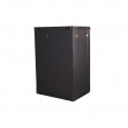 Шкаф 19" телекоммуникационный настенный,  18U 901x600х450 мм, дверь стекло, черный